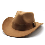 Cowboy Hats Autumn and Winter Top Hat Fashion Men and Women Fedora Hat