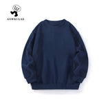 Children Boy Hoodie Autumn Winter Boys' Fleece-Lined Sweater Turtleneck