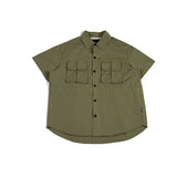 Men T-Shirt Summer Men's Lapel Shirt Casual Retro Short Sleeve
