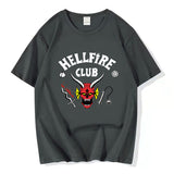 Stranger Things Hellfire Club T Shirt T-Shirt Stylish Loose Short Sleeve