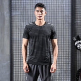 Sweat Wicking Shirt Men's Sports Short Sleeve Loose Casual