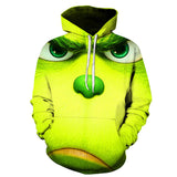 Grinch Hoodie 3D Printed Hood Personality Sweater