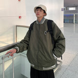College Jacket Jacket Men's Spring and Autumn Personality Jacket Loose Casual Pu Handsome Baseball Uniform