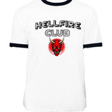 Hellfire Club Shirt Hellfire Club Letter Print T-shirt Short Sleeve