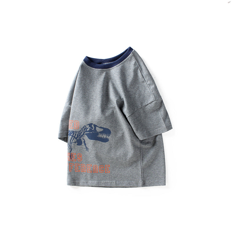 Children T Shrits Children T-shirt Summer Boy's Short-Sleeved T-shirt