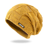 Mens Winter Hats Autumn and Winter Knitted Hat Woolen Cap Ear Protection Warm Hat