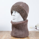 Men Winter Hats Men's Warm Wool Knitted Hat Outdoor Sports Cold Hat