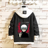 Comic Denim Jacket Men and Women Fashion Fall Winter Cowboy Sweater Coat Top