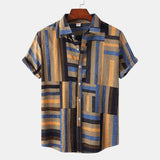 Men Beach T Shirts Summer Casual Beach Holiday Floral Print