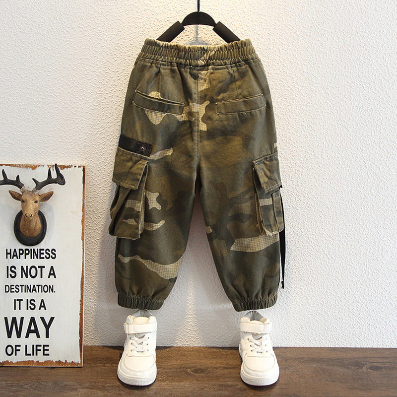Toddler Boys Pants Children Camouflage Pants Boys Cargo Pants Leisure