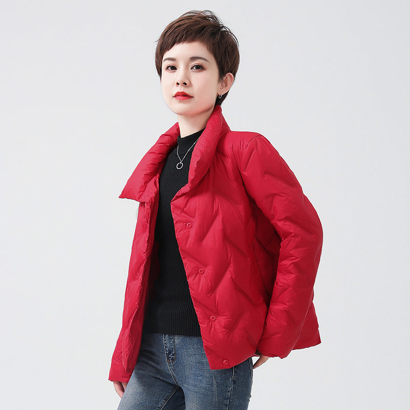 Women Winter Coats Puffer Jacket Down Coat Thin Lightweight Short Type Down Jacket Female Winter Women's Small Coat