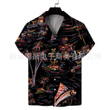 Men Beach T Shirts Spring Men's Short Sleeve Casual Shirt
