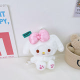 My Melody Plush Plush Rabbit Children's Backpack Cute Boys and Girls Small Backpack 2-6 Years Old Children's Toy Decoration Bag Kulomi