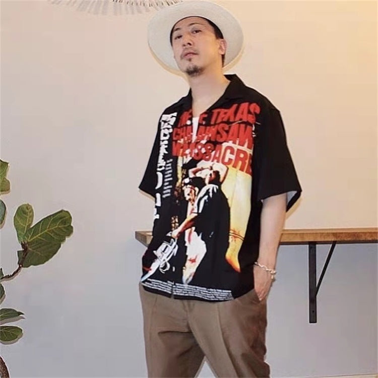 Men Beach T Shirts Printed Shirt Men