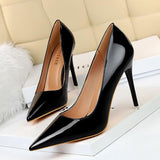 Nude Heels for Wedding High Heels Spring Girl Black Work Shoes