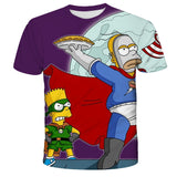 Homer Simpson Shirt Summer Digital Printing Leisure