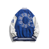 College Jacket Autumn Retro Trend Multicolor Printed Casual Baseball Uniform