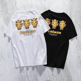 Shark Print T Shirt Summer Casual Cartoon Anime Pullover Short Sleeve Round Neck T-Shirt