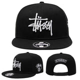 Stussy Cap Sutssy Flat-Brimmed Cap Flat Brim NY Baseball Cap Men Women Solid Color