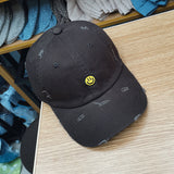 Smiley Face Cap Baseball Cap Embroidered Peaked Cap