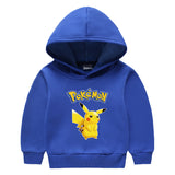 Children Pokemon Pikachu Hoodie Pikachu Children Hooded Sweater Winter