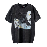 Marilyn Manson T Shirt Vintage Tee Short Sleeve Couple Wear