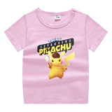 Children Pokemon Pikachu T Shirt Cotton T-shirt Casual Sports