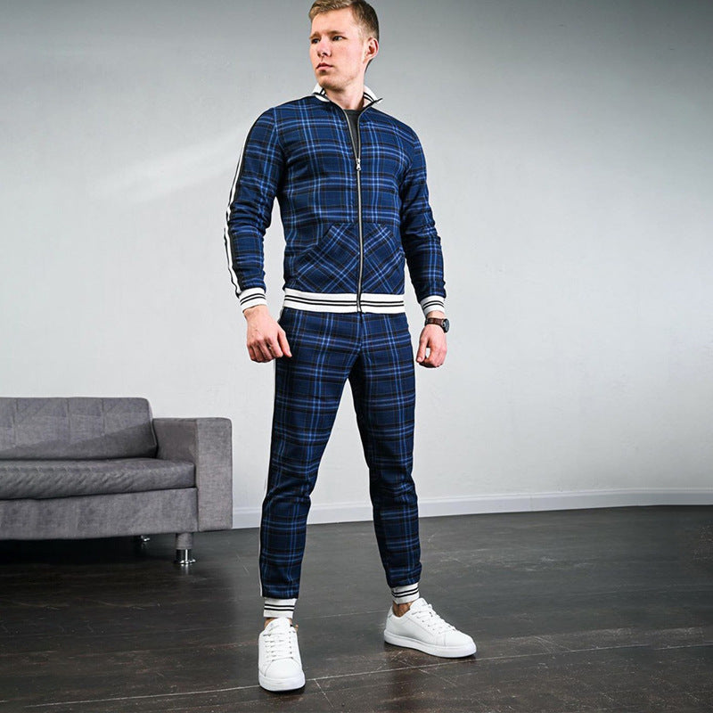 Men Tracksuit Autumn Fashion Slim Men 'S Suit