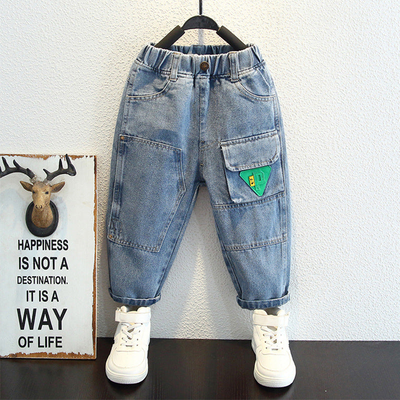 Toddler Boys Pants Boys' Jeans Spring and Autumn Casual
