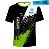 Baggy Baseball Jersey Summer Trendy 3d Digital Short Sleeve
