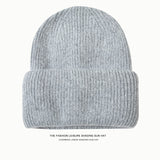 Toboggan Hat Autumn and Winter Knitted Hat Thermal Head Cover Ear Protection