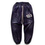 Rrr123 Hoodie Distressed Loose Sweatpants Drawstring Trousers for Men