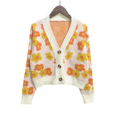 Preppy Aesthetic Sweater Knitted Cardigan for Women Autumn and Winter Loose Fashion