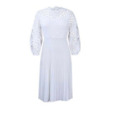 Nina Parker plus Size Dresses plus Size Lace Sexy Cutout Pleated Dress
