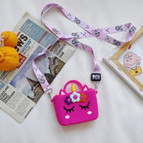 My Melody Bag StellaLou Children's Bag Cartoon Cute Crossbody Shoulder Bag for Girls Change Key Case Silicone Bag Kulomi