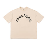 Kanye West Trust God T Shirt Summer Casual Loose Short Sleeves T-shirt