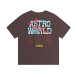 Travis Scott Astroworld Shirt Printed Men's and Women's Short-Sleeved T-shirt