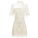 Daisy Buchanan Dress Autumn New Embroidered Diamond Dress for Women