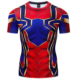Marvel T Shirt T-shirt Tights Hero Tights Fitness Short Sleeve