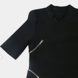 Victoria Beckham Dresses Fashion Black, Short Sleeve Dress