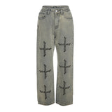 Julia Fox Low Rise Trouser Fall Women's Clothing Fashion Low Waist Vintage Print
