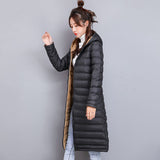 Women Winter Coats Puffer Jacket Down Coat Down Jacket Hooded Light & Fashionable White Duck Down Coat