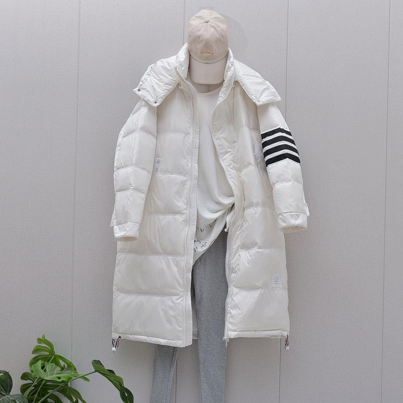 Women Winter Coats Puffer Jacket Down Coat Down Jacket Women's Mid-Length Loose Thick Fashion White Duck Down