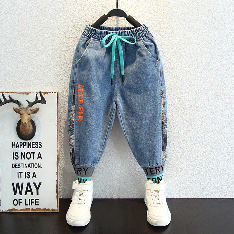 Toddler Boys Pants Boy's Denim Pants Autumn Casual Trousers