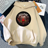 Stranger Things Hellfire Club Hoodie Stranger Things Printed Hoodie Fleece Padded Coat