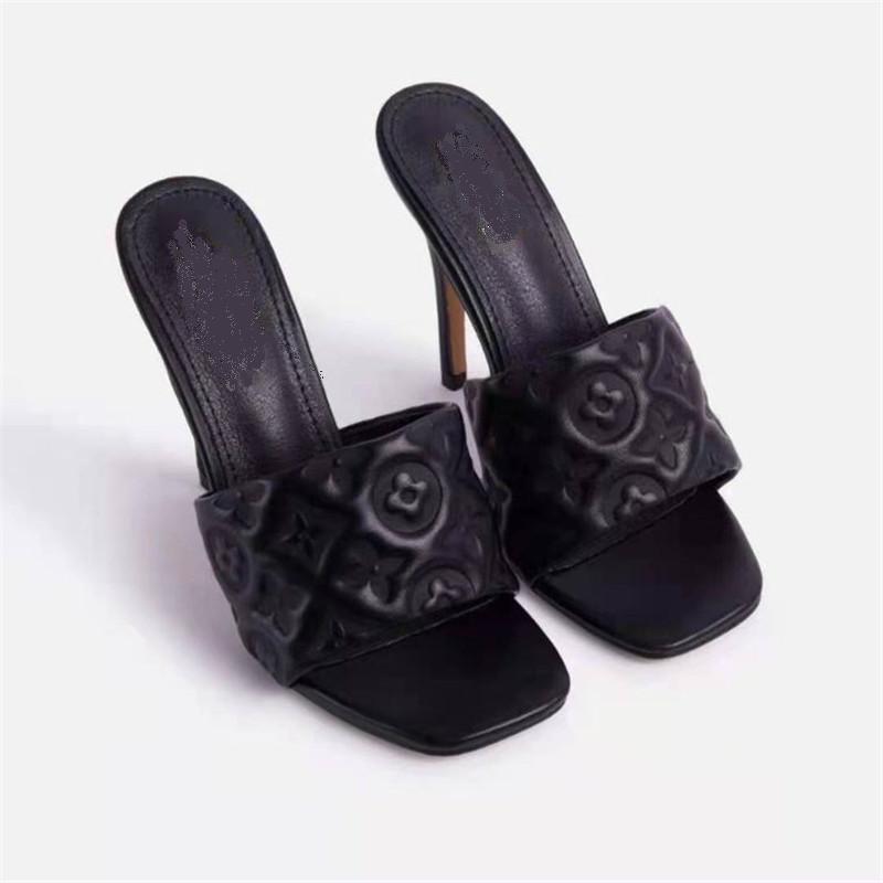 Finn Chain Pointed Toe Mule Women High Heel Sandals Summer Shoes plus Size Slippers