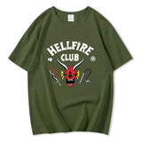 Stranger Things Hellfire Club T Shirt T-Shirt Stylish Loose Short Sleeve