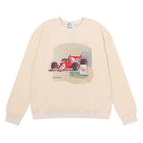 Rhude Hoodie F1 Racing Car HD Printed Hip Hop Men and Women Casual round Neck Sweater