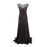 1920S Dress Vintage Dress Beaded Mesh Sequined Evening Gown