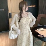 Marilyn Monroe Dress Women's Floral Dress for Spring and Autumn